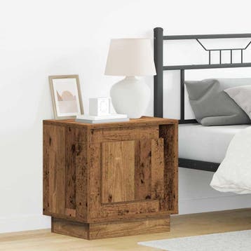 vidaXL Nachtkastje Oudhout 44 x 34,5 x 45 cm Bewerkt hout, Minder dan 45 cm, Verzenden, Nieuw, Minder dan 55 cm