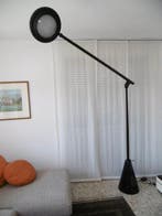 Lamp - Opaline glas, Staal - Vloerlamp met een Nero