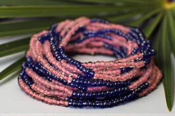 Waist Beads / Afrikaanse Heupketting - ABILO - Paars / roze, Ophalen of Verzenden, Nieuw