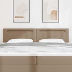 vidaXL LED Hoofdbord Cappuccino 200 cm Nep Leer, Verzenden, Nieuw, Bruin, Overige materialen