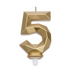 Cijferkaars Geo Goud #5, Hobby en Vrije tijd, Taarten en Cupcakes maken, Verzenden, Nieuw