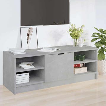 vidaXL Tv-meubel 102x35,5x36,5 cm bewerkt hout betongrijs, Minder dan 50 cm, Verzenden, 100 tot 150 cm, Nieuw