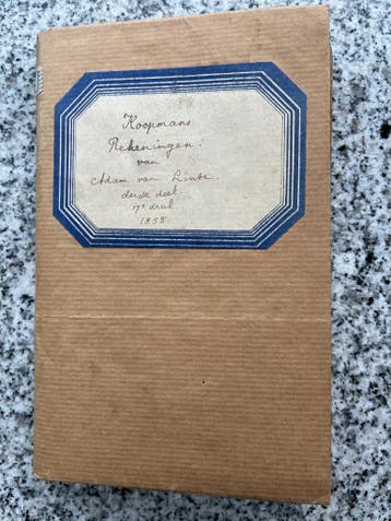 Koopman’s rekeningen van Adam van Lintz – derde deel, Boeken, Studieboeken en Cursussen, Verzenden, Gelezen, Adam van Lintz