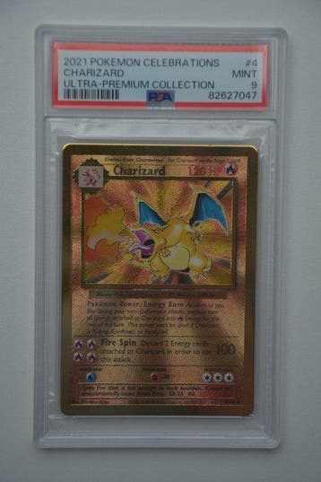 Pokémon - 1 Graded card - Charizard 4 Promo card - PSA 9 -, Nieuw