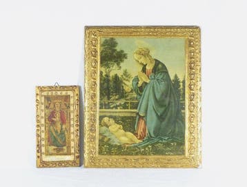 Icoon - Houten afdrukken - Madonna met Kind (2)