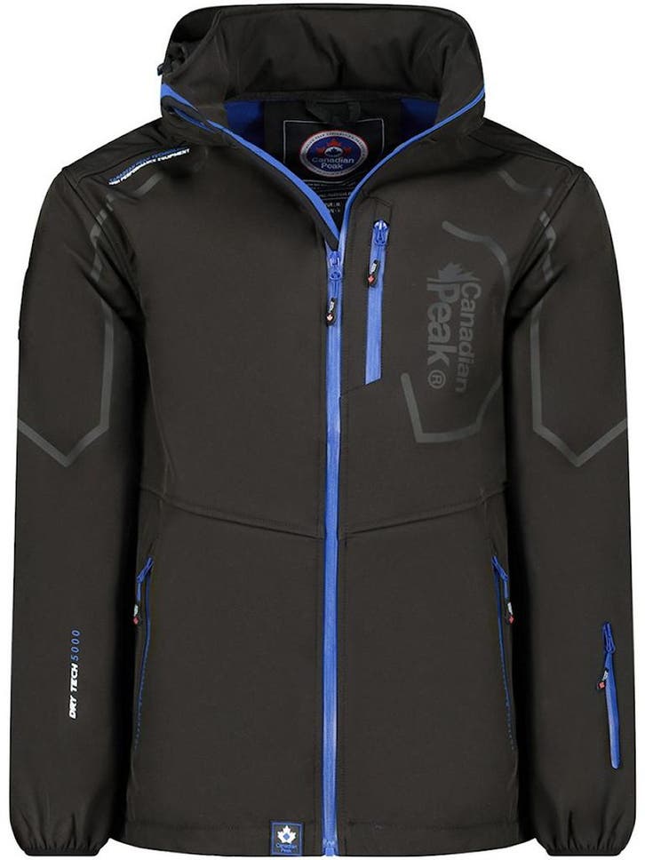 Canadian Peak Heren Softshell Jas Met Afneembare Capuchon, Kleding | Heren, Jassen | Zomer, Zwart, Nieuw, Verzenden