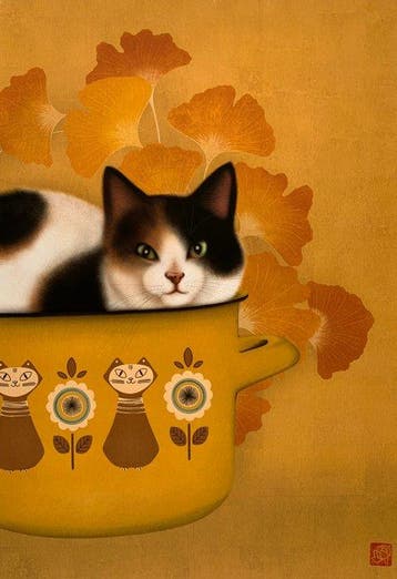 Cat pot - NO RESERVE - Ana Maia - Zweden (Zonder