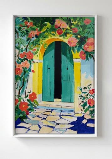 E. García - Portón azulado XL, Antiek en Kunst