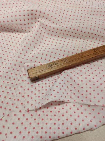 Fantastica tenda vintage a pois rossi - made in Italy -, Antiek en Kunst