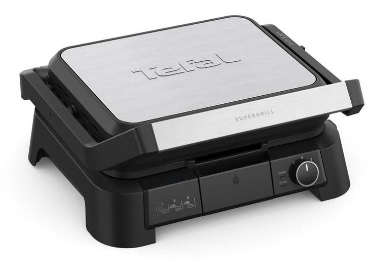 Tefal SuperGrill GC510D - Contactgrill 3-in-1 - Barbecue en, Witgoed en Apparatuur, Contactgrills, Zo goed als nieuw, Verzenden