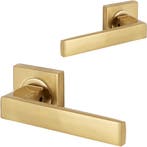 Deurklink set Victoria - mat goud - complete set, Nieuw, Overige materialen, Klink of Kruk