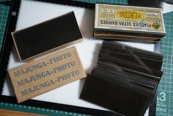Lumière 43 placas de vidrio estereoscópicas (negativos) -