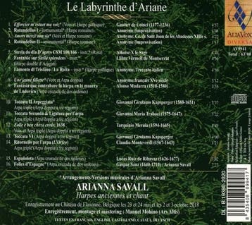 cd - arianna savall - LE LABYRINTHE DARIANE (nieuw), Verzenden, Zo goed als nieuw