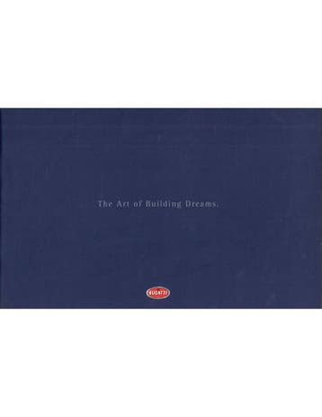 2002 BUGATTI PROGRAMMA BROCHURE ENGELS, Nieuw, Author