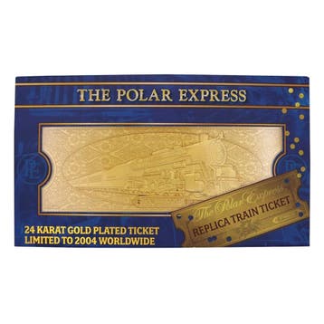 Polar Express Replica Train Ticket 24k Gold Plated Limited E, Ophalen of Verzenden, Nieuw