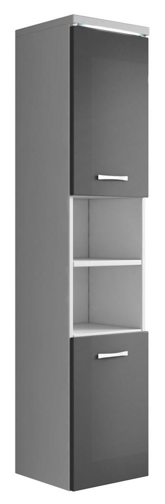 Badkamerkast Paso 35 x 35 x 160 cm Grijs Kolomkast, Verzenden, Nieuw, (Half)hoge kast