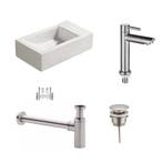 Sani Royal Fonteinset Keramiek Qubic met Kraan,, Tuin en Terras, Nieuw