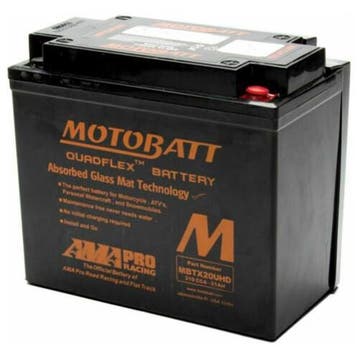 Motobatt Agm Accu Mbtx20Uhd 12V 21Ah 310A 175X87X155, Verzenden, Nieuw