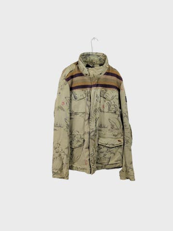 Scotch & Soda Outdoorjassen Heren maat XXL Bruin Vintage, Ophalen of Verzenden, Nieuw