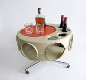 Curver - Salontafel - Rotorbar - Acryl -