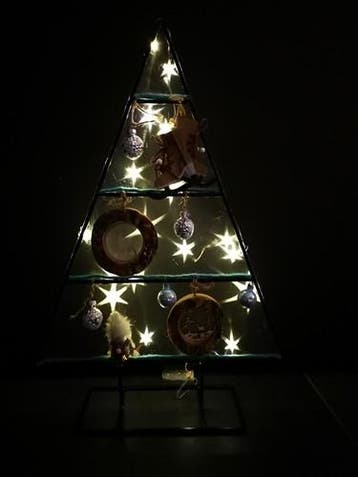 Metalen frame kerstboom ca. 60 cm incl. voet horizontale, Hobby en Vrije tijd, Ophalen of Verzenden, Nieuw