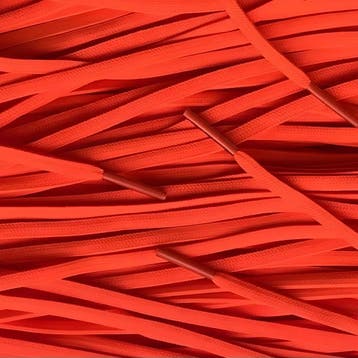 Smalle veters - Donkeroranje • 120  cm x 4 mm, Ophalen of Verzenden, Nieuw