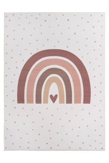 Kindervloerkleed | Coco | Regenboog | Crème | 140x200 cm, Verzenden, Nieuw
