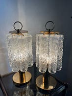 Tafellamp (2) - Glas, Metaal