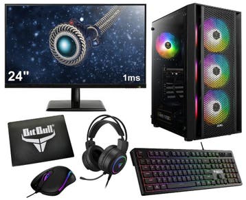 Complete Ryzen 5 Budget Game PC Setup met 24 Gaming Moni..., Ophalen of Verzenden, Nieuw