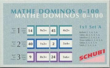 Schubi Domino Tafels 1 x 1 Set A, Verzenden, Nieuw