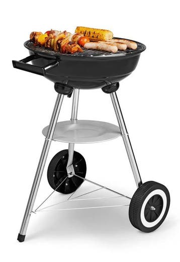 WK Houtskoolbarbecue &amp; Inklapbare Campingtafel Set, Verzenden, Nieuw