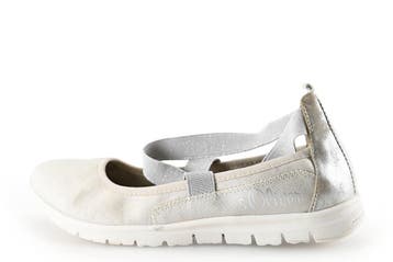Soliver Ballerinas in maat 39 Wit, Kleding | Dames, Verzenden, Wit, Ballerina's, Zo goed als nieuw