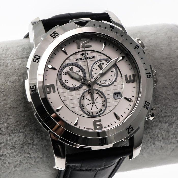 Murex - Swiss Chronograph - MUC508-SL-1 - Black strap -, Sieraden, Tassen en Uiterlijk, Horloges | Heren