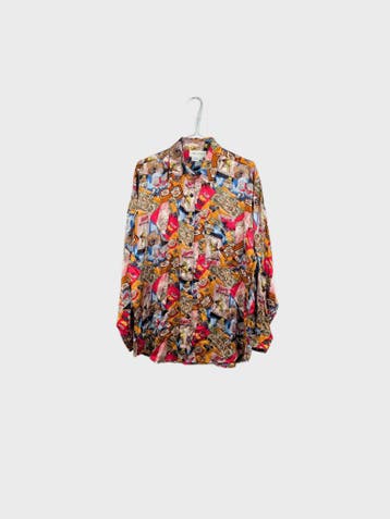 SILK STUDIO Blouses Dames maat XL Multicolour Vintage, Ophalen of Verzenden, Nieuw