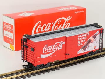 LGB 42911CM US-Sonderwagen Coca Cola Always Good With Ice..., Gebruikt, Overige typen, Ophalen of Verzenden, LGB