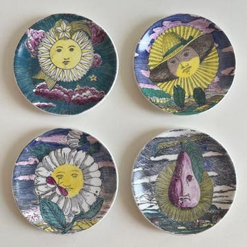 Piero Fornasetti - Schotel (4) - Porselein