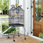 2dekans | Yaheetech Vogelkooi 59x59x145cm - Op Wielen -, Dieren en Toebehoren, Vogels | Hokken en Kooien, Ophalen of Verzenden