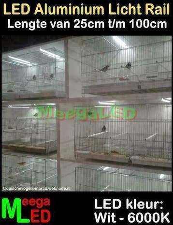 LED verlichting met NL502 voor Kweekkooi Broedkooi Vogelkooi, Ophalen of Verzenden, Nieuw, Aluminium, Broedkooi of Kweekkooi