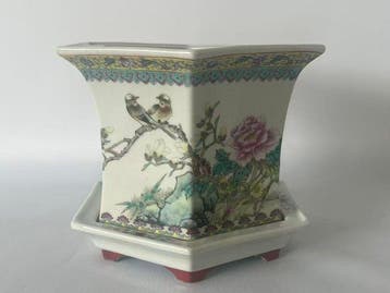 famille rose - Porselein - China - ca 1950-1970 jaar
