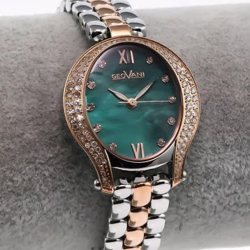 Geovani - Diamond Swiss Made Watch - GOL590-SR-DD-12 -, Nieuw