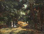 J. Akkeringa (1861-1942), Picknick in het bos