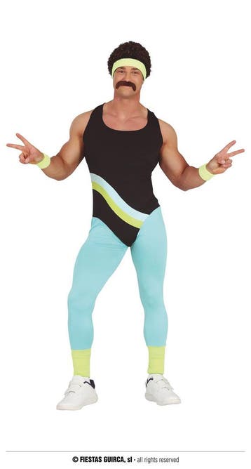 Foute 80s Gymnast Heren Kostuum, Ophalen of Verzenden, Nieuw