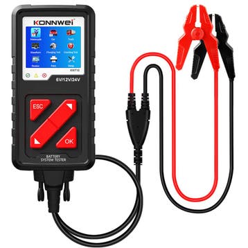 Konnwei KW710 accutester 6V/12V/24V – 100–2000 CCA, Ophalen of Verzenden, Nieuw