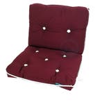 Bootkussen - Kapokkussen Bordeaux Rood-Kussen, effen rood, d, Ophalen of Verzenden, Nieuw