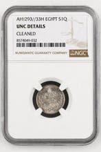 Egypte. Abdul Hamid II. 1 Qirsh 1908 - NGC