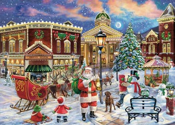 Kerstpuzzels - Diverse Merken - Groot Aanbod bij Puzzelplaza, Ophalen of Verzenden, 500 t/m 1500 stukjes, Nieuw, Legpuzzel