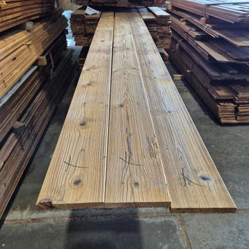Thermo Vuren Geschaafde Plank Geborsteld 4800-3000x140x18mm, Ophalen of Verzenden, Nieuw