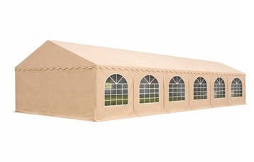 Premium Partytent PVC 5x12x2 mtr in Beige (5x12 meter), Verzenden, Nieuw, 2 meter of meer, Partytent