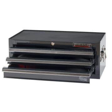 Werkbank zwart 150 cm met hardhouten blad + gereedschapskist, Ophalen of Verzenden, Nieuw