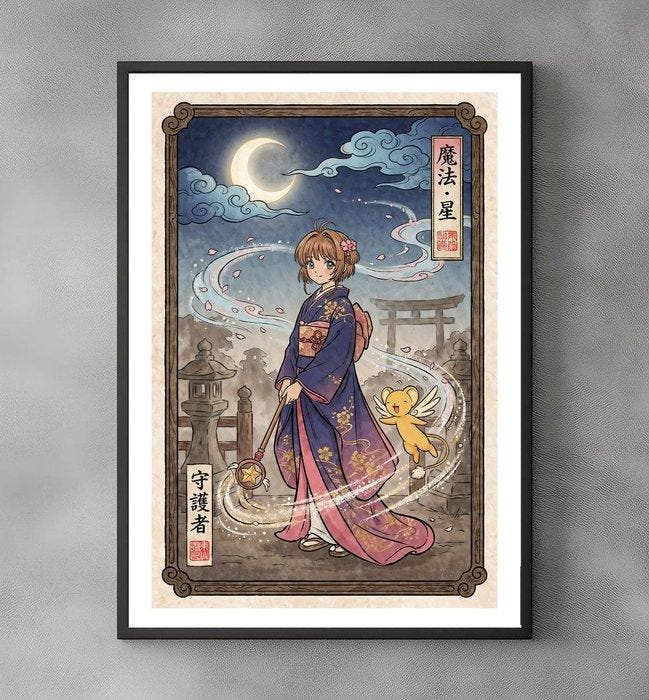 Sato Hageshi - Magical Feeling - Cardcaptor Sakura - Signed, Antiek en Kunst, Kunst | Designobjecten